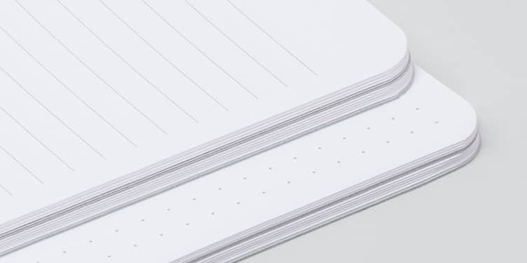 Lined or dotted Lined or dotted